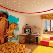 Фотообои в интерьере детской комнаты