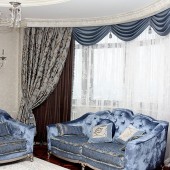 Дизайн штор для гостиной