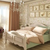 Дизайн интерьера спальни `Птица счастья` (18,4 кв.м)