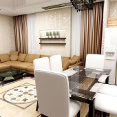 Дизайн интерьера таунхауса, 250м2