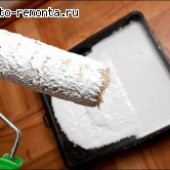 Как побелить потолок?