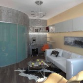 Дизайн-проект квартиры в Москве, 48 кв.м.
