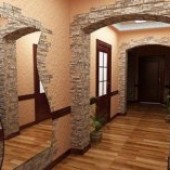 Отделка арок в квартире декоративным камнем