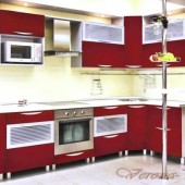 Угловая кухня с барной стойкой Палермо