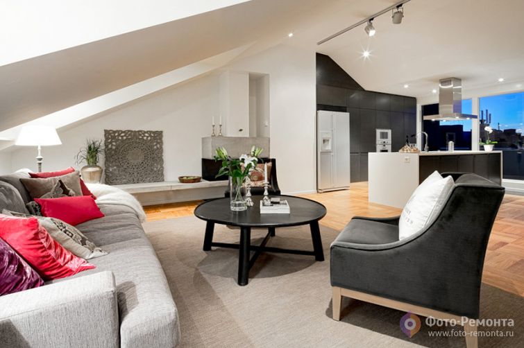 Интерьер большой квартиры в скандинавском стиле