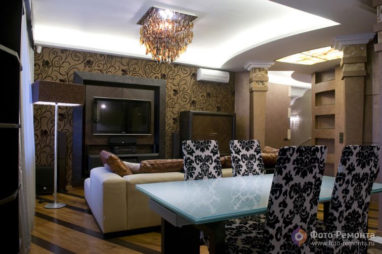 Красивый интерьер квартиры в стиле арт-деко