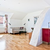 Перегородка между гостиной и кухней