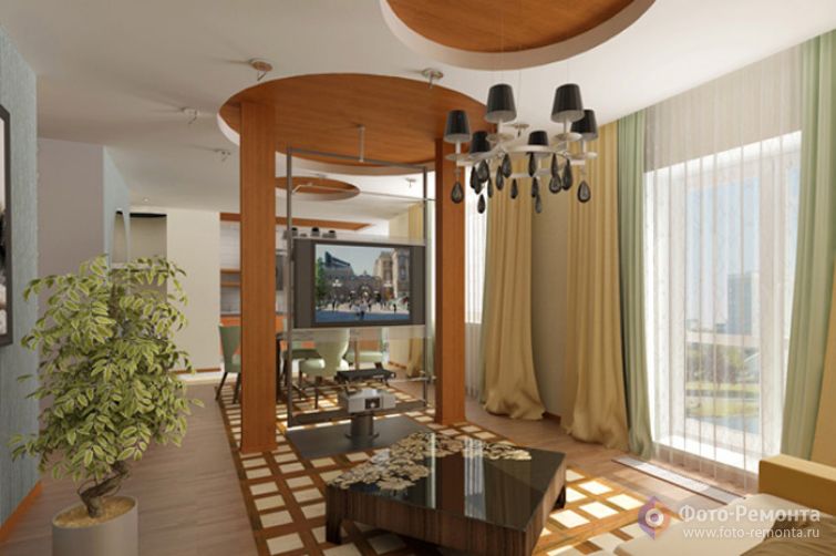 Яркий интерьер квартиры, 127 кв.м.