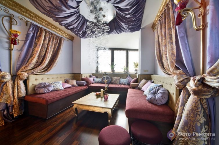 Квартира с элементами восточного стиля и модерна