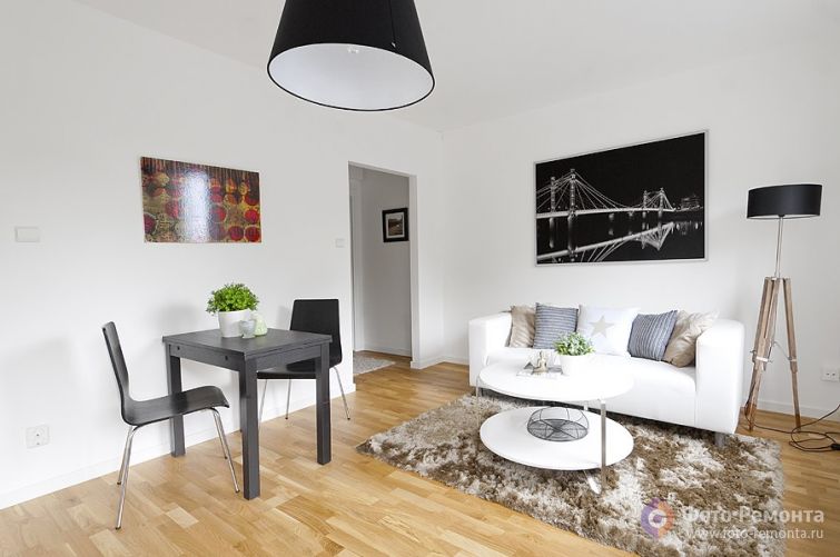 Дизайн маленькой однокомнатной квартиры (24 кв.м.)