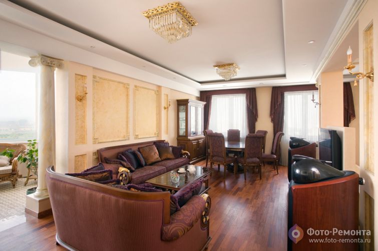 Дизайнерский ремонт квартиры в классическом стиле