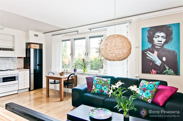 Спальня в гостиной, 32 кв.м.