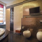 Большой туалет фото - дизайн интерьера