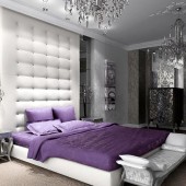 Спальня в серых тонах