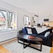 Идея дизайна однокомнатной квартиры, 36 кв.м.