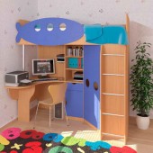 Детская мебель фото - Угловой детский комплекс Юнга 