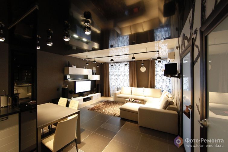 Интересный дизайн гостиной в квартире