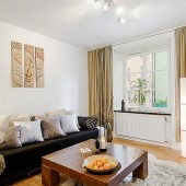 Гостиная в белых тонах