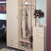 Мебель для прихожей фото - Светлая прихожая Визит - М08