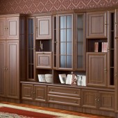 Стенки для гостиной фото - Классическая стенка для гостиной Марк