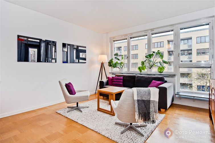 4-комнатная квартира в скандинавском стиле, 90 кв.м.