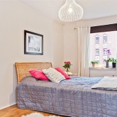 Спальня в белых тонах