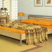 Светлая кровать Саша-1