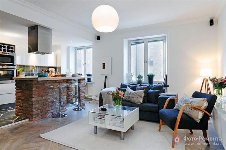 Небольшая квартира-студия в Швеции