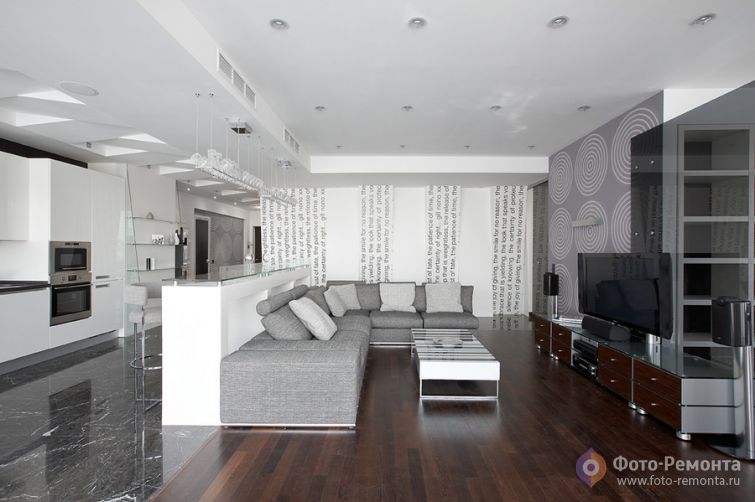  Большая гостиная после ремонта