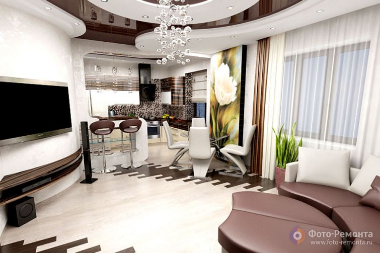 Интерьер квартиры для молодой семьи с тремя детьми