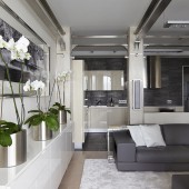 Гостиная, вид на кухню