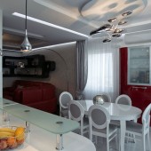 Кухня, вид на столовую