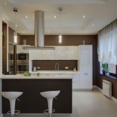 Большие кухни фото - дизайн интерьера