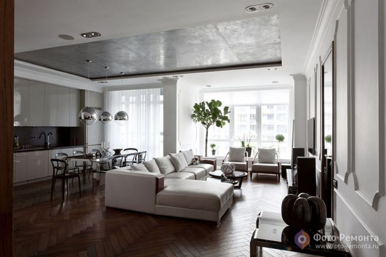 Дизайн квартиры в ЖК Новопечерские Липки, 90 кв.м.