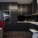 Кухня в темных тонах