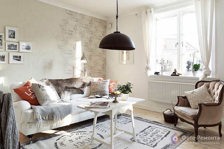 Интерьер квартиры в стиле прованс, Стокгольм