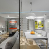 Перегородка между гостиной и столовой