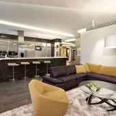 Гостиная, вид на кухню