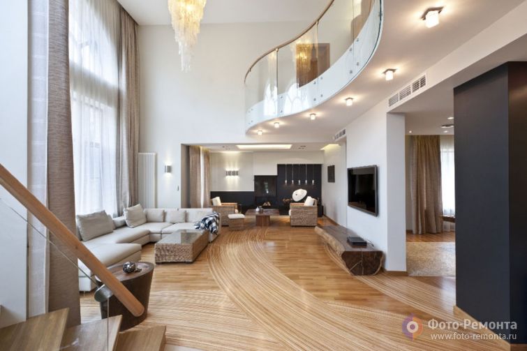 Интерьер просторного дома от `АвКубе`