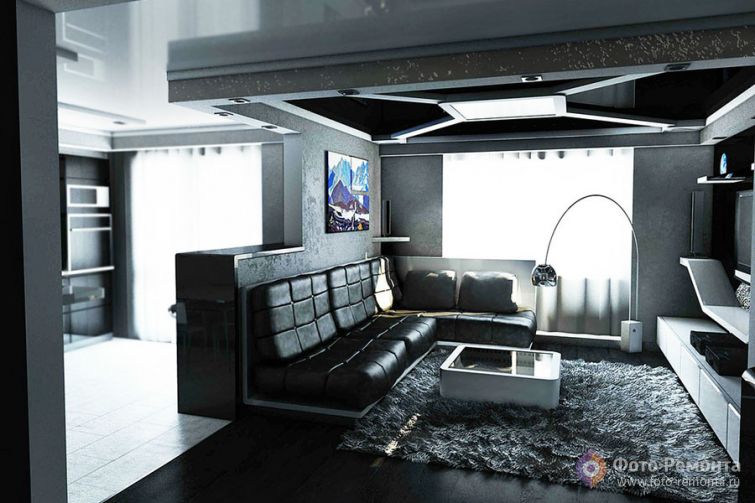 Дизайн холостяцкой квартиры в Минске