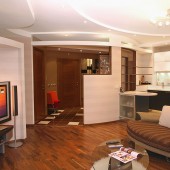 Гостиная, вид на кухню