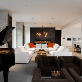 Гостиная с камином