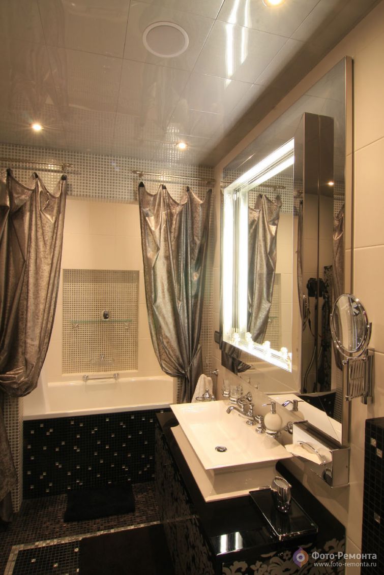 Дизайн интерьера большой ванной