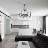 Гостиная, вид на кухню