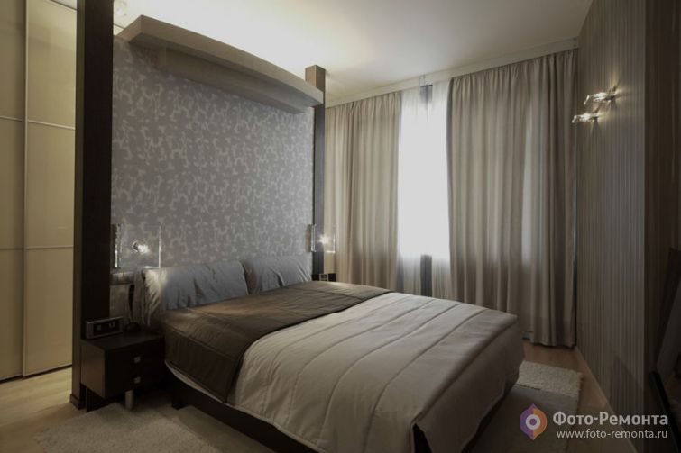  Дизайн спальни в сером цвете