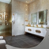 Ванная в светлых тонах