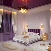 Спальня в фиолетовых тонах