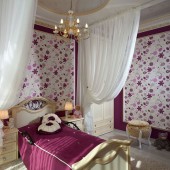 Фиолетовые детские комнаты фото - дизайн интерьера