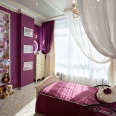 Фиолетовые детские комнаты фото - дизайн интерьера