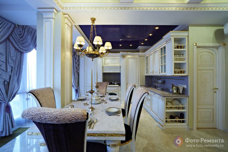 Интерьер кухни в светлых тонах